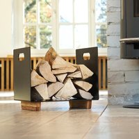 Kaminholzaufbewahrung Aus Massivem Stahl | Kaminholzregal Feuerholz Aufbewahrung Holz Design Schwarz Kaminholzaufbewahrung Aus Massivem Stahl | Kaminholzregal Feuerholz Aufbewahrung Holz Design Schwarz von Zuschnittprofi