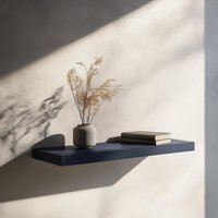 Unicolor Wandregal | Regalbrett Blau Schwebendes Regalboard Babyblau Board Küchenregal Kinderzimmer Regal Wandboard Mineralblau von Zuschnittprofi