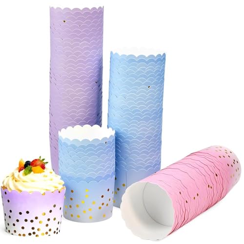 Zuxbolf 150 Stk Muffinförmchen Papier Cupcake Förmchen 7x6x5.5cm Cupcake Wrapper Mini Muffin Papierförmchen Backbecher Papierkuchen Backpapierbecher zum Backen Kuchen für Geburtstage,Hochzeiten,Party Zuxbolf 150 Stk Muffinförmchen Papier Cupcake Förmchen 7x6x5.5cm Cupcake Wrapper Mini Muffin Papierförmchen Backbecher Papierkuchen Backpapierbecher zum Backen Kuchen für Geburtstage,Hochzeiten,Party von Zuxbolf
