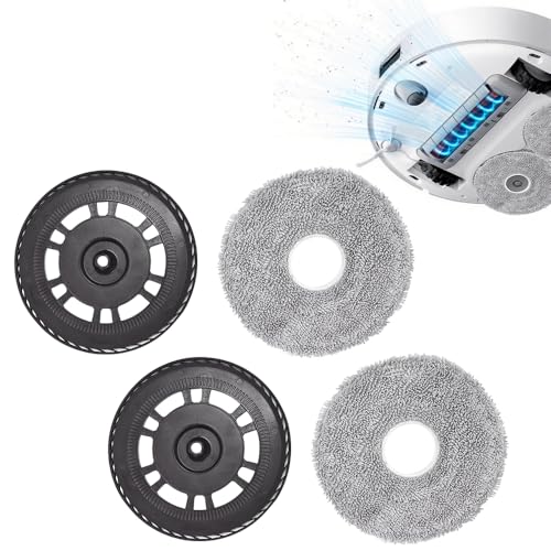 Zuxbolf 2 Mopptücher mit 2 Ersatzhalterung Wischplatten für Dreame L10S Pro Ultra Heat/L10S Ultra Gen 2/L20 Ultra/L40 Ultra/X40 Ultra/X40 Master/X30 Ultra/Mova E30 Ultra Roboter Staubsauger Wischpad Zuxbolf 2 Mopptücher mit 2 Ersatzhalterung Wischplatten für Dreame L10S Pro Ultra Heat/L10S Ultra Gen 2/L20 Ultra/L40 Ultra/X40 Ultra/X40 Master/X30 Ultra/Mova E30 Ultra Roboter Staubsauger Wischpad von Zuxbolf