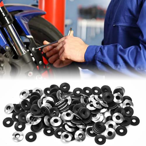 Zuxbolf 240 stück EPDM Dichtscheiben Edelstahl Dichtungsscheiben Unterlegscheiben Beilagscheiben Gummidichtungen M6.3 * 16 mit Gummi Wasserdicht Karosseriescheiben für Spenglerschrauben Industrie von Zuxbolf