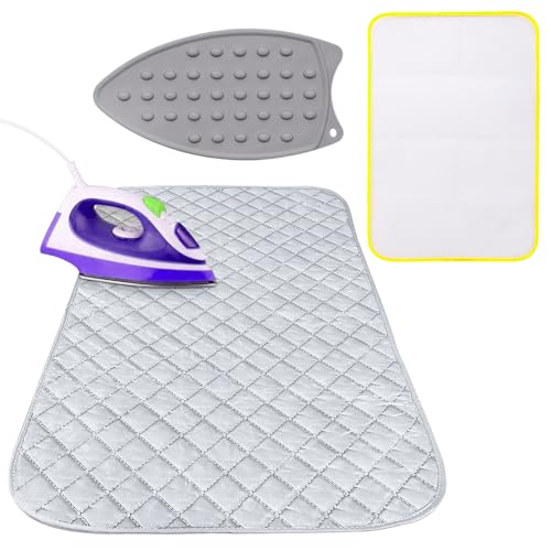 Zuxbolf Bügelmatte Magnetische Bügelunterlage Set 3-teilig Tragbar Hitzebeständig Bügeldecke für Tisch Bügeltuch Bügelauflage Anti Rutsch Unterlage Silikon Mini Bügeleisenablage Bügelkissen für Reise Zuxbolf Bügelmatte Magnetische Bügelunterlage Set 3-teilig Tragbar Hitzebeständig Bügeldecke für Tisch Bügeltuch Bügelauflage Anti Rutsch Unterlage Silikon Mini Bügeleisenablage Bügelkissen für Reise von Zuxbolf