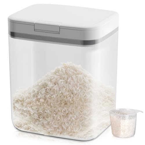 Zuxbolf Vorratsdosen mit Deckel 5.5L Aufbewahrungsbox Küche Luftdicht Behälter Aufbewahrungsbehälter Vorratsbehälter Vorratsgläser Aufbewahrung mit Messbecher zur Aufbewahrung von Müsli, Reis, Mehl von Zuxbolf