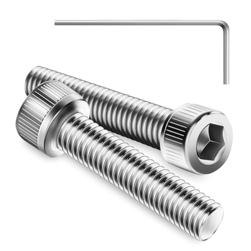 Zuyya 120 Stück M3 x 25 mm Schrauben, Zylinderschrauben mit Innensechskant, Zylinderkopfschrauben, Edelstahl A2 V2A, Vollgewinde, Edelstahlschrauben mit Innensechskantschlüssel von Zuyya