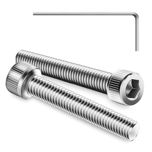 Zuyya 120 Stück M3 x 30 mm Schrauben, Zylinderschrauben mit Innensechskant, Zylinderkopfschrauben, Edelstahl A2 V2A, Vollgewinde, Edelstahlschrauben mit Innensechskantschlüssel von Zuyya