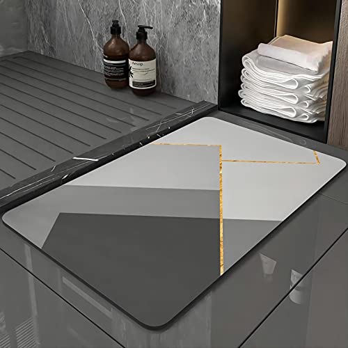 Zuzcher Badezimmerteppich Supersaugfähig Mikrofaser Super Absorbent Floor Mat Schnell Trocknend Badematte rutschfest Badteppich Weich Waschbar 40x60cm Zuzcher Badezimmerteppich Supersaugfähig Mikrofaser Super Absorbent Floor Mat Schnell Trocknend Badematte rutschfest Badteppich Weich Waschbar 40x60cm von Zuzcher