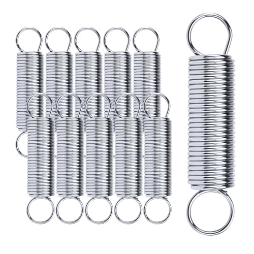 Zuzer Zugfedern mit Haken 10PCS Zugfeder Doppelhaken Spannfeder Edelstahl Zugfedern Spannfedern mit Haken (1x10x50mm) Zuzer Zugfedern mit Haken 10PCS Zugfeder Doppelhaken Spannfeder Edelstahl Zugfedern Spannfedern mit Haken (1x10x50mm) von Zuzer