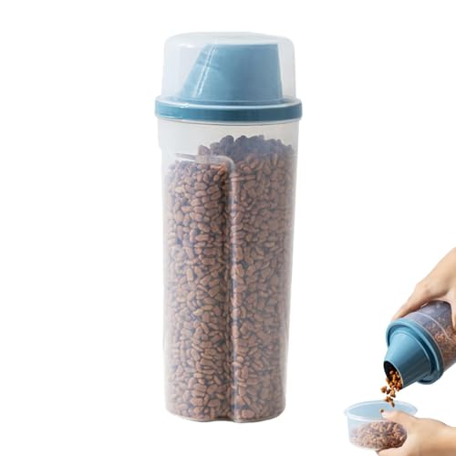 Aufbewahrungsbehälter für Hundefutter – Futterbehälter für Haustiere 1500 ml | Futterbehälter für Hunde mit Trichter und Waage | luftdichter Behälter für Bebe von Zvn Zojne