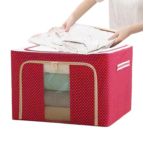 Aufbewahrungstasche für Kleidung – zusammenklappbare Schrank-Organizer, 24 l | Aufbewahrungstasche für Kleidung mit großem Fassungsvermögen mit robustem Reißverschluss und transparentem Fenster | Sa von Zvn Zojne