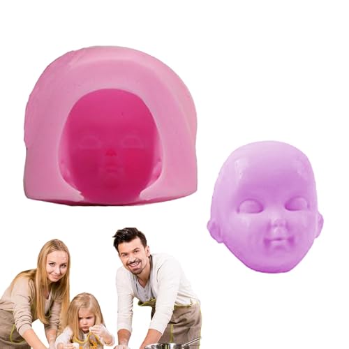 Babykopfform – Formen zur Gesichtsdekoration | Silikonform für menschliches Gesicht | Süßigkeitenform für Gesicht | handgefertigte Tonbackform von Zvn Zojne