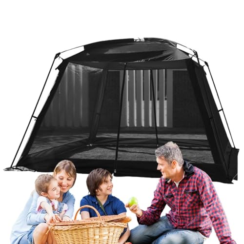 Baldachin-Zelt, wasserdichtes Kuppelzelt, Netzzelt mit Reißverschluss-Netztür, tragbares Campingzelt mit Bildschirm, Baldachin-Netzzelt, Sonnenschutz, Pop-Up-Zelt für Strand, Grill, Terrasse, Outdoor von Zvn Zojne