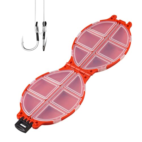 Box für Angelausrüstung – Angelköderbox mit 12 Gittern | Aufbewahrungsbox für Haken und Köder für Angelköder | tragbarer Köder Organizer | Box mit Zubehör für Mate- von Zvn Zojne
