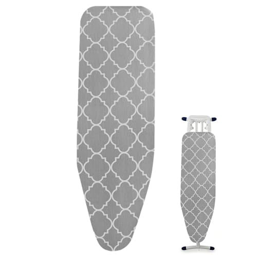 Bügelbrettbezug aus Baumwolle, Bügelbrett-Kissenbezüge 47 x 16 Zoll, Bügelbrettkissen mit elastischem Rand, atmungsaktiv, Ersatz-Bügelbrettbezug von Zvn Zojne