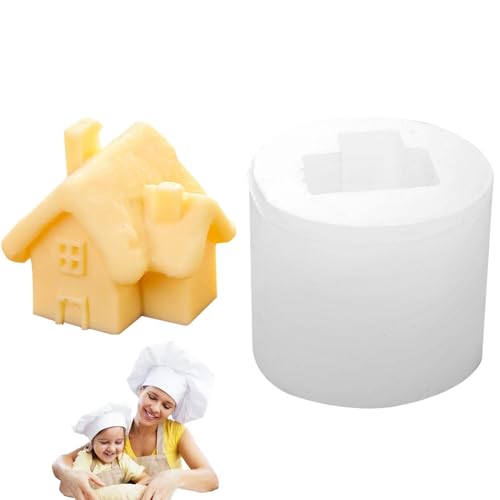 Castle Candy Gussform, Haus Silikonformen, Fondantform Castle, Schokoladenform für Süßigkeiten, Kerzenherstellung, Hauskerzenform, multifunktional Castle Candy Gussform, Haus Silikonformen, Fondantform Castle, Schokoladenform für Süßigkeiten, Kerzenherstellung, Hauskerzenform, multifunktional von Zvn Zojne