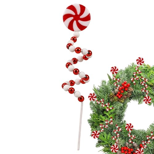 Christbaumspitzen – Wahl für Weihnachtsbaumschmuck | Weihnachtsdekoration | Weihnachtsdekoration | Gebogene Weihnachtsbaumstangen aus Süßigkeiten | Dekorative Stäbe für von Zvn Zojne