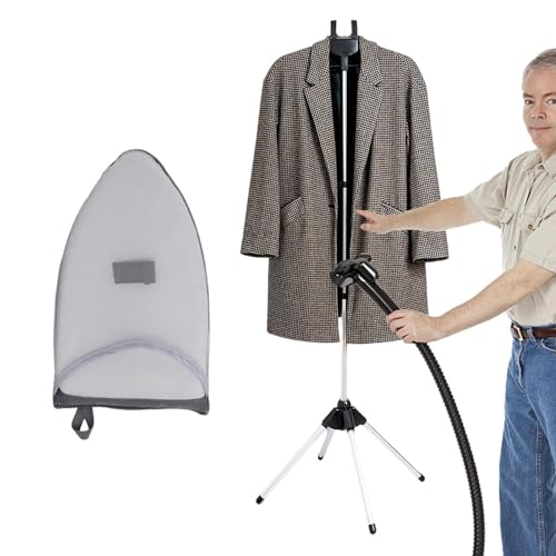 Dampfhalterung für Kleidung, tragbar, Teleskophalterung, faltbar, mit Handschuhen, Kleiderbügel, stehend, höhenverstellbar, tragbar, für zu Hause Dampfhalterung für Kleidung, tragbar, Teleskophalterung, faltbar, mit Handschuhen, Kleiderbügel, stehend, höhenverstellbar, tragbar, für zu Hause von Zvn Zojne
