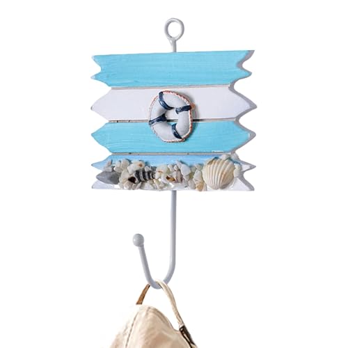 Dekorative Wandhaken mit Strand-Thema – Wandhaken mit Strandmotiven – Küstendekor-Wandhaken, schicke Metallhaken mit Strandmotiv, Mu von Zvn Zojne