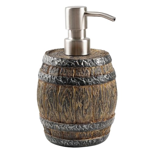 Dekorativer Seifenspender, Vintage – Duschgel in Fassform 400 ml – Aufbewahrung von Lotionsflaschen, Handlotionsflasche, für Badezimmer von Zvn Zojne