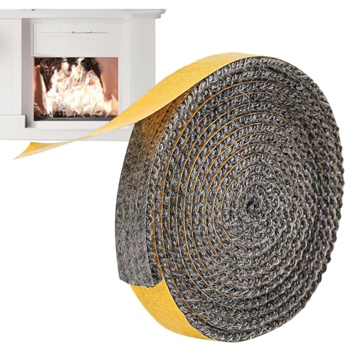 Dichtband für Holzofen, Kamindichtband, Holzofen-Ersatz | Glasdichtband für Ofenfenster, für Öfen, Kamine, Holz- und Kohleöfen Dichtband für Holzofen, Kamindichtband, Holzofen-Ersatz | Glasdichtband für Ofenfenster, für Öfen, Kamine, Holz- und Kohleöfen von Zvn Zojne