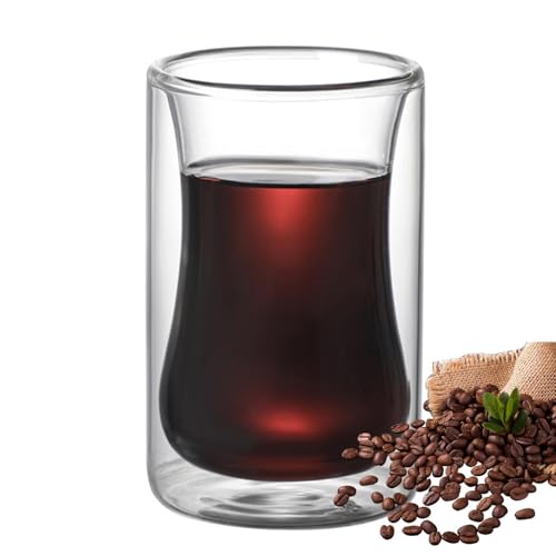 Doppelwandige Gläser, Kaffeetassen aus nachhaltigem Borosilikatglas | Thermoglas für Latte Cappuccino Latte, Espresso von Zvn Zojne