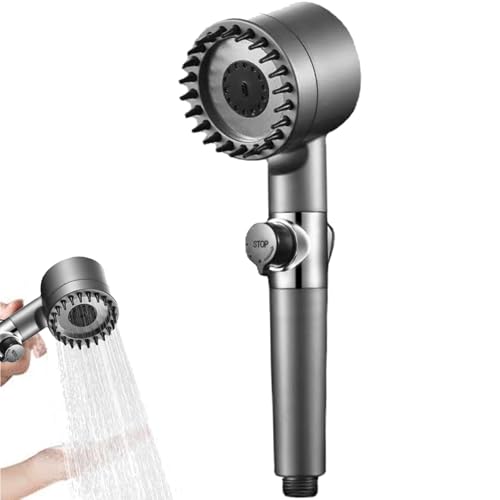 Druckduschköpfe, Hochdruck-Duschkopf | Massagebürste Leistungsstarker Duschkopf mit 3 Modi | Effektiver Handduschkopf für Zuhause und Hotel von Zvn Zojne