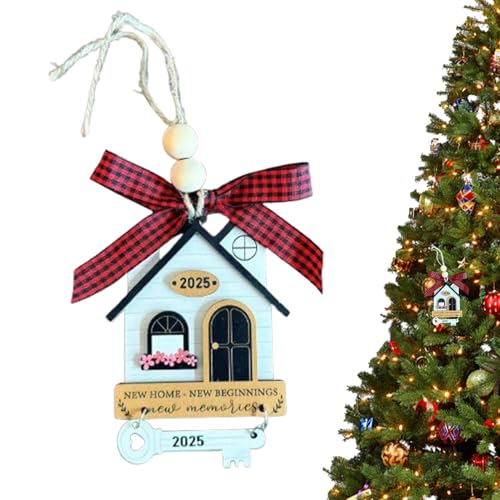 Einweihungsornament, Weihnachtsbaumschmuck für neues Zuhause | 2024 Einweihungshaus Andenken - Holz Weihnachtsdekoration für das erste Haus Einweihungsornament, Weihnachtsbaumschmuck für neues Zuhause | 2024 Einweihungshaus Andenken - Holz Weihnachtsdekoration für das erste Haus von Zvn Zojne