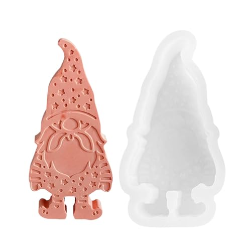 Einzigartige Kerzenformen, Silikonformen für Harz | Gips Ornamente Handwerk Set Skandinavische Tomte Ornamente Handwerk Supplies Zubehör Aromatherapie Dekoration Handwerk von Zvn Zojne