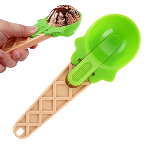 Eiskugel-Löffel, Eiskugel-Löffel - Dishers Kekslöffel | Multifunktionaler Kekslöffel mit Auslöser, ergonomischer Antihaft-Eislöffel u von Zvn Zojne