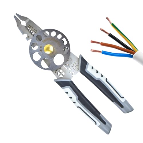 Elektrischer Kabelschäler, elektronischer Kabelabisolierer | Professionelle Abisolierzange, multifunktionale Crimpzange, tragbarer Kabelabisolierer für verschiedene Arten von Kabeln von Zvn Zojne