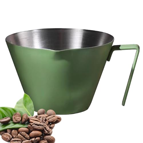 Espresso-Messbecher – Espresso-Messbecher 100 ml | Espresso-Messbecher aus Edelstahl mit Griff | Espressotassen | Kaffeetassen | Messbecher für Espressotassen von Zvn Zojne