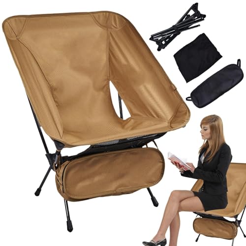 Faltbarer Campingstuhl, leichter Klappstuhl | Strandstuhl mit Rücken – ergonomischer tragbarer Klappsitz, bequemer faltbarer Strandstuhl, Outdoor-Sportsitz Klappstühle von Zvn Zojne