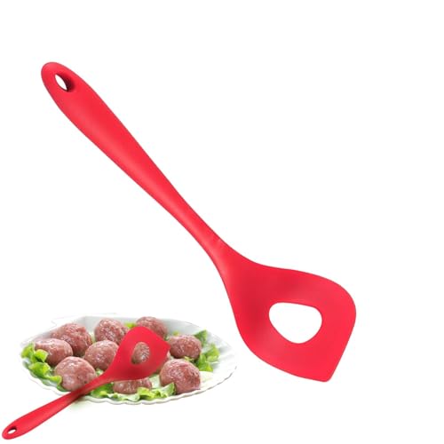 Fleischbällchenlöffel – Fleischbällchenlöffel aus Silikon | Werkzeug zur Herstellung von Fleischbällchen, antihaftbeschichtet mit ergonomischem Griff | tragbarer Werkzeuglöffel Fleischbällchenlöffel – Fleischbällchenlöffel aus Silikon | Werkzeug zur Herstellung von Fleischbällchen, antihaftbeschichtet mit ergonomischem Griff | tragbarer Werkzeuglöffel von Zvn Zojne