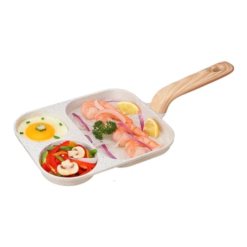 Frühstückspfanne, Eierpfanne mit 3 Abschnitten, Faultierpfanne mit Multi-Abschnitt-Heizung, geteilte Bratpfanne für das Frühstück, P von Zvn Zojne
