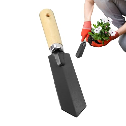 Gartenkelle, Handwerkzeug für Gartenkellen | Gartenschaufel mit Holzgriff – Bodenschaufel mit Loch, Schaufel zum Umtopfen zum Pflanzen, Graben, Umpflanzen von Zvn Zojne