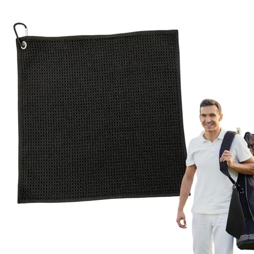 Golf-Handtuch – Mikrofaser-Golf-Handtuch | Golf-Handtuch mit geprägtem Motiv mit Karabiner | kleine tragbare Golf-Handtücher für Golftaschen für Herren, beseitigen Golf-Handtuch – Mikrofaser-Golf-Handtuch | Golf-Handtuch mit geprägtem Motiv mit Karabiner | kleine tragbare Golf-Handtücher für Golftaschen für Herren, beseitigen von Zvn Zojne