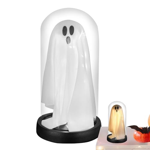 Halloween Geist Dekor, Kleines Geisterlicht für Glocke | Halloween Dekorationen Miniatur Geister Figuren mit LED Licht - Beleuchtete Geistertischdekoration Neuheit für Zuhause von Zvn Zojne