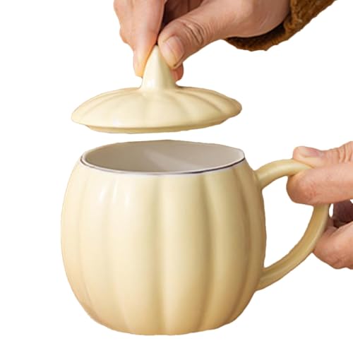 Halloween-Tasse, Keramik-Kaffeetassen | Keramik-Kaffeetassen Herbstteetasse | Niedliche Kürbis-Kaffeetasse, Herbst-Tassen, Halloween-Gläser für Erwachsene von Zvn Zojne