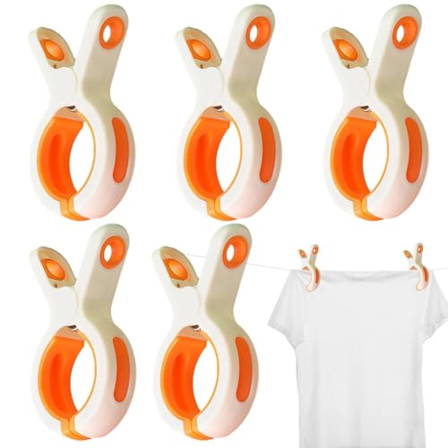 Handtuch-Clips – Strandtuchklammern, 5 Stück, Strandtuchklammern auf Kreuzfahrt, Klammern, Wäscheklammern, Strandtuchhalter für Handtücher, Trikots von Zvn Zojne