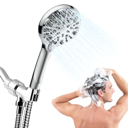 Hochdruck-Duschkopf, Handbrause, Schlauch und Hand-Druck-Duschkopf, Duschkopf mit 9 Sprühmodi für Bad, Bad, Anim von Zvn Zojne