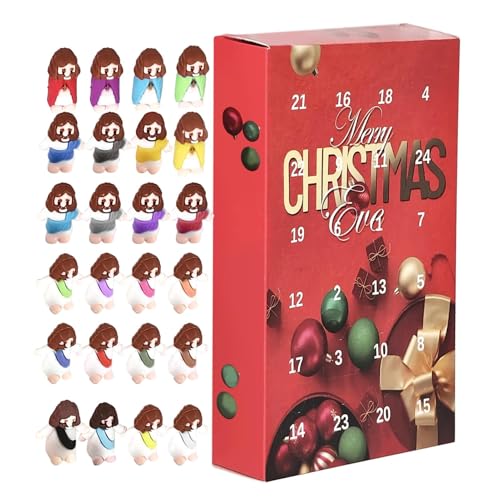 Jesus Christus Weihnachten Adventskalender, Jesus Adventskalender, Jesus Statue Advent Calendar - Weihnachts-Countdown-Kalender, 24 lustige Jesus-Spielzeuge für Erwachsene u Jesus Christus Weihnachten Adventskalender, Jesus Adventskalender, Jesus Statue Advent Calendar - Weihnachts-Countdown-Kalender, 24 lustige Jesus-Spielzeuge für Erwachsene u von Zvn Zojne