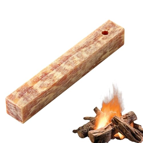 Kaminanzünder – natürlicher Anzündstab | Kaminanzünder | Kaminanzünder | Kiefernanzünder | Ziegel und Holzscheite | Anzünder mit Schnellstart für Feuerstellen und Öfen mit B von Zvn Zojne