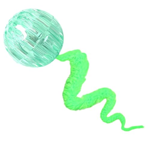 Katzenwurmspielzeug, Hüpfball mit Schwanz-Katzenspielzeug | Lustiges Katzenspielzeug mit Schwanz, Hüpfball für Katzen, Übungsspielzeug für Katzen, Bälle, Unterhaltungszeit von Zvn Zojne