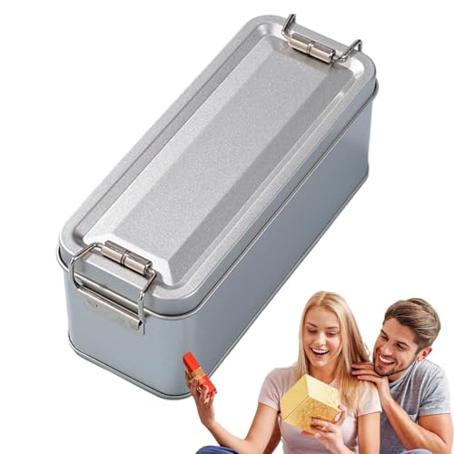 Keksdosen aus Metall – Büro-Aufbewahrungsbox für Süßigkeiten | Aufbewahrungsbox aus Weißblech, staubdicht, mit Deckel und Griffen | Aufbewahrungsbehälter für Kekse, aus Metall, groß von Zvn Zojne