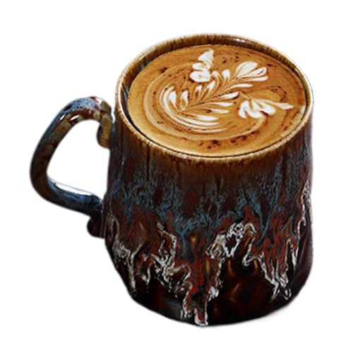 Keramik-Ofen-Tassen, Teetasse aus Porzellan, Espressotassen mit Ofenwechsel – lustige Kaffeetasse, spülmaschinenfest und mikrowellengeeignet, für Double Shot, Latte, Cappuccin von Zvn Zojne