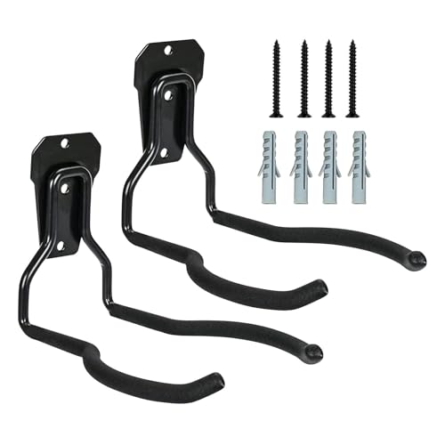 Kleiderbügel für Elektrowerkzeuge für den Garten, Werkzeug-Wand-Organizer für Garage, rutschfeste Garten-Aufbewahrungshaken | platzsparender Werkzeugbügel, schwarze Garagenhaken für Schaufeln, Kleiderbügel für Elektrowerkzeuge für den Garten, Werkzeug-Wand-Organizer für Garage, rutschfeste Garten-Aufbewahrungshaken | platzsparender Werkzeugbügel, schwarze Garagenhaken für Schaufeln, von Zvn Zojne