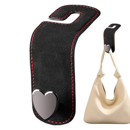 Kopfstütze für Handtaschenhaken für Auto – Autositzhaken aus PU-Leder für Kopfstützen | Organizer für Autositze | Autositz-Aufhängehaken, von Zvn Zojne
