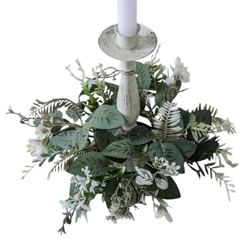 Kränze aus Kiefernringen, Kiefernring-Kränze | Blattkerzengirlande | Weihnachtsküchenschrankkränze, Säulenkränze, Wanddekorationen für Stühle, von Zvn Zojne