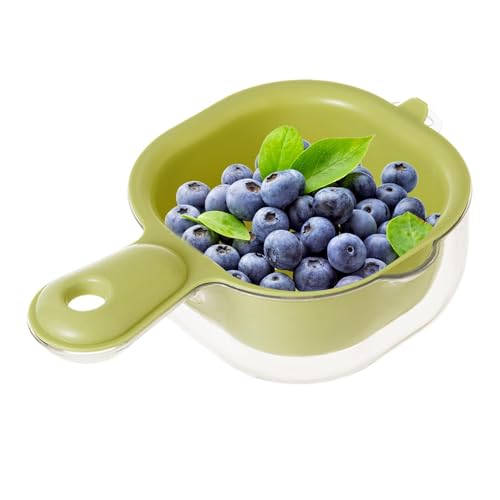 Küchenablaufkorb, Obstwaschkorb – tragbares Sieb für Gemüse und Obst, Küchenbecken, tragbar, praktisch, mit Griff, Abtropfkorb für Nudeln, Obst und Gemüse von Zvn Zojne