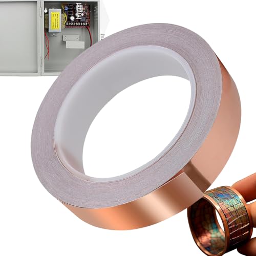 Kupferfolienband – leitender Klebstoff für Kupferband | einseitiges leitfähiges Klebeband | Aluminium-Klebeband für Glasscheiben, für Papierkreise, elektrische Reparaturen, Upgrades von Zvn Zojne