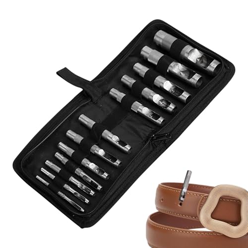 Leder Locher - Leder Locher - Hohllocher aus Metall und Leder | Hohl Lochstanzer für Lederhandwerk | Leder Lochstanzer für Stoff, Uhrenarmband aus Leder Locher - Leder Locher - Hohllocher aus Metall und Leder | Hohl Lochstanzer für Lederhandwerk | Leder Lochstanzer für Stoff, Uhrenarmband aus von Zvn Zojne